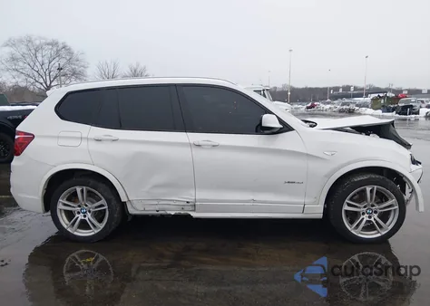 2014 BMW X3 xDrive35I из США, поврежденный, VIN 5UXWX7C59EL983898